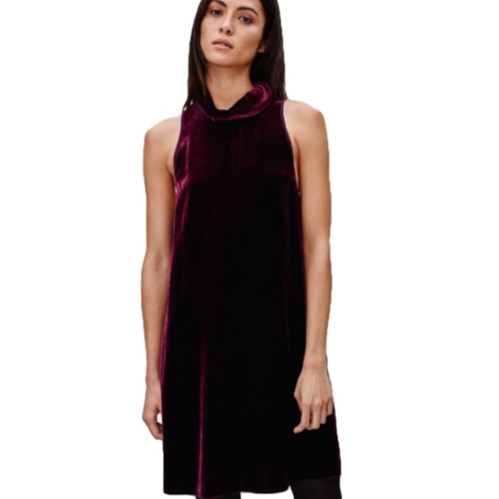 Wilfred Velvet and Silk Dress